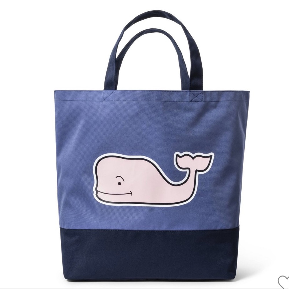 Pink Whale Beach Tote